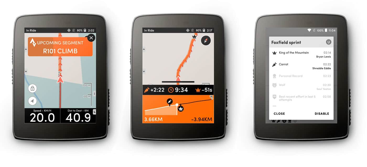 Hammerhead Karoo / Strava Live Segments