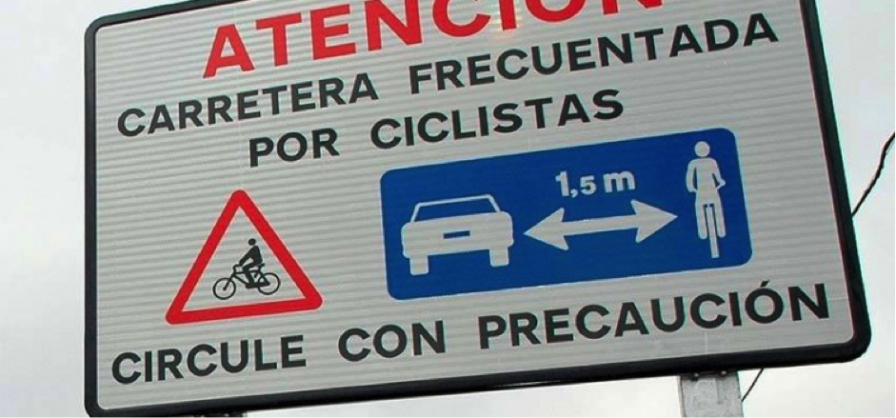 Caution cyclists Spain