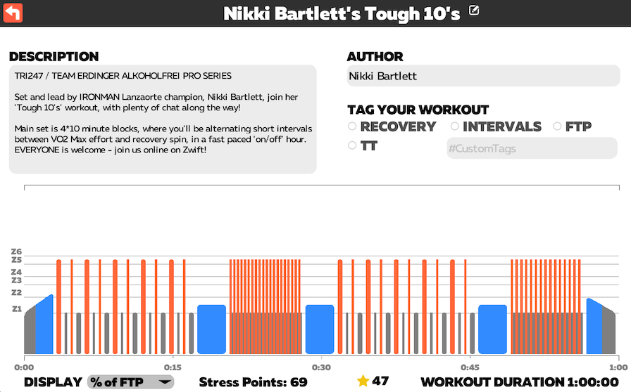 TRI247 Workout Series / ERDINGER Alkoholfrei / Nikki Bartlett Tough 10s