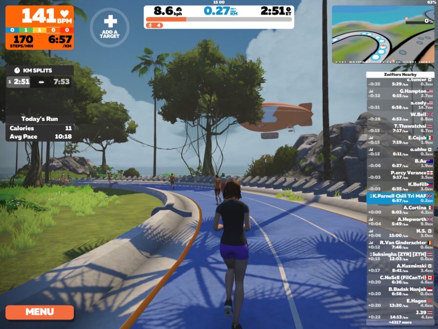 Wahoo TICKR X using Cadence & HR for Running on Zwift