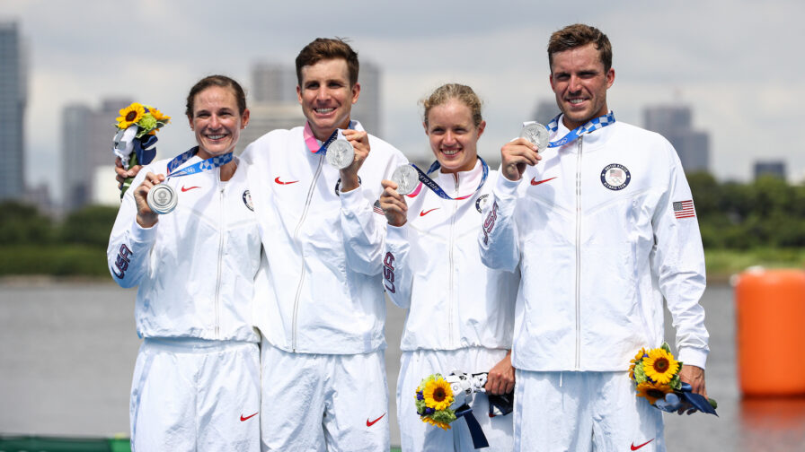 Kevin McDowell, Taylor Knibb, Morgan Pearson, Katie Zaferes / Mixed Team Relay