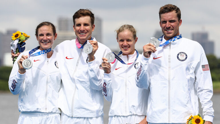 Kevin McDowell, Taylor Knibb, Morgan Pearson, Katie Zaferes / Mixed Team Relay