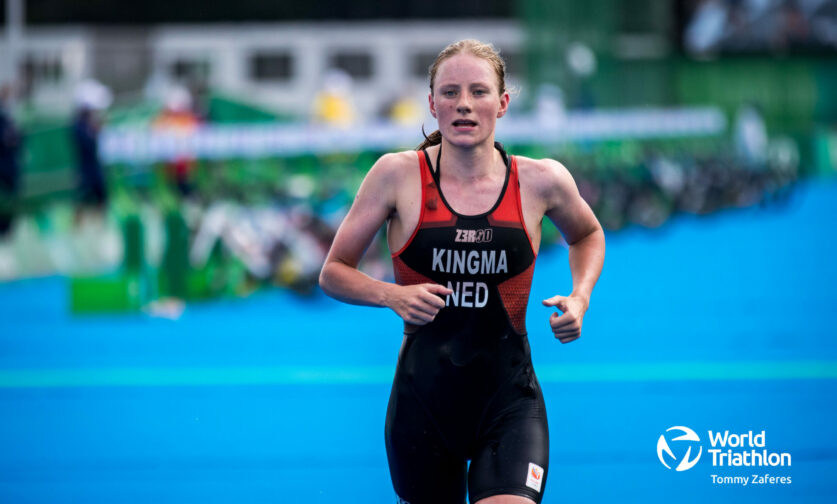 Maya Kingma will be key to the hopes of the Netherlands in the Olympic Games Mixed Relay triathlon.