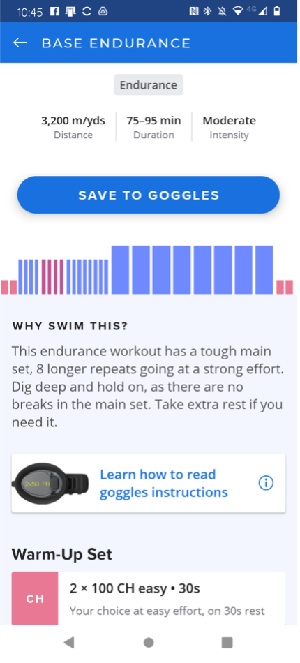 FORM Smart Goggles - workout