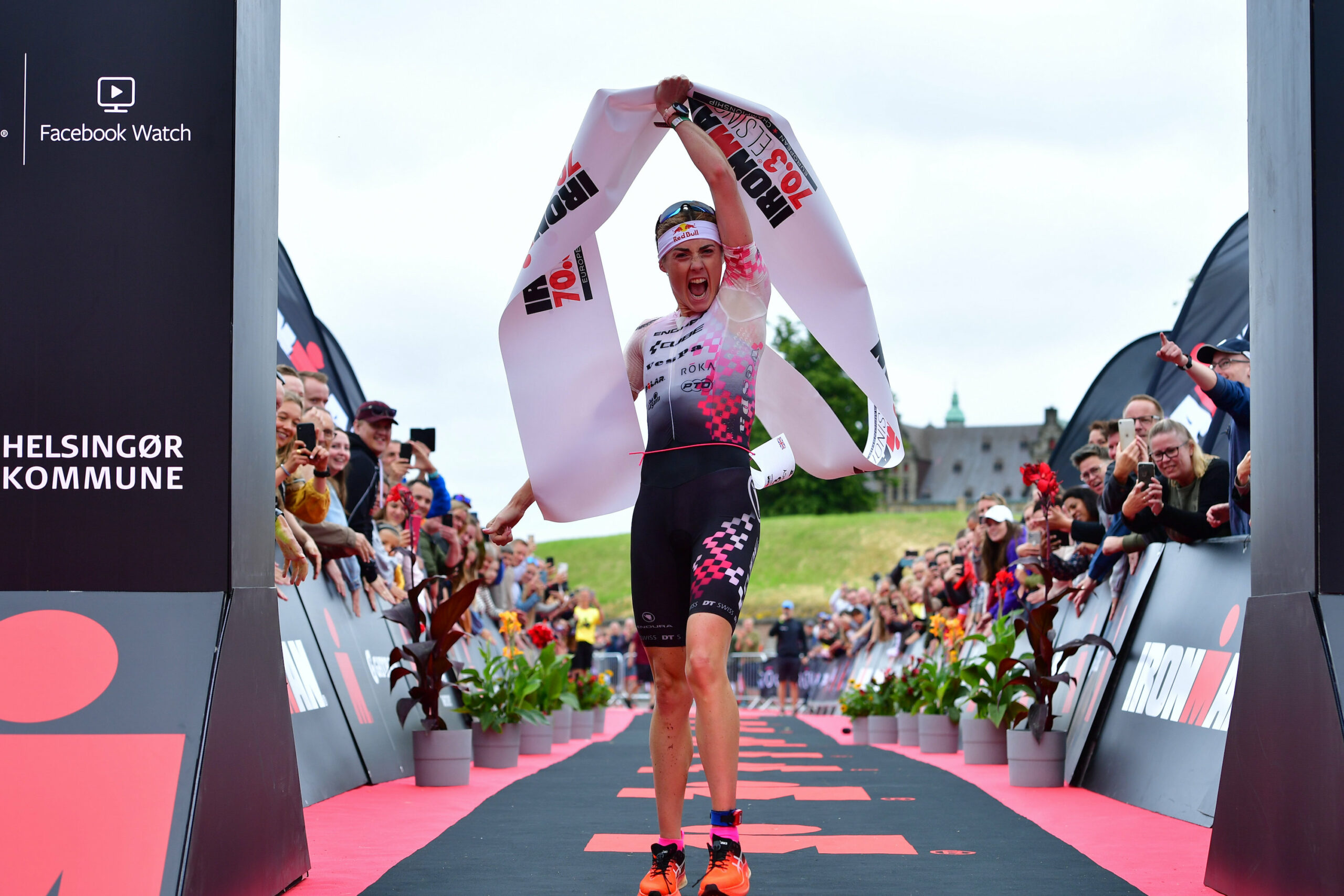 HELSINGOR, DENMARK - JUNE 27: Lucy Charles-Barclay of Great Britain wins the IRONMAN 70.3 European Championship Elsinore on June 27, 2021 in Helsingor, Denmark. (Photo by Alexander Koerner/Getty Images for IRONMAN)