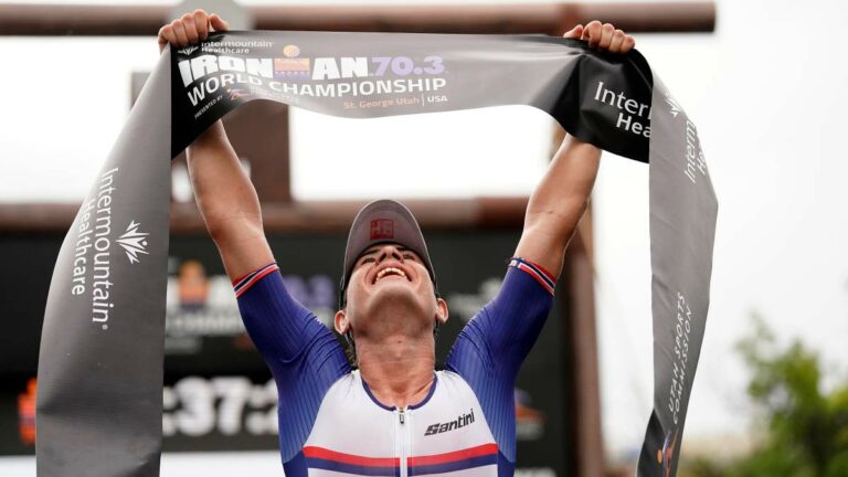 Gustav Iden IRONMAN 70.3 World Championship 2021 Finish