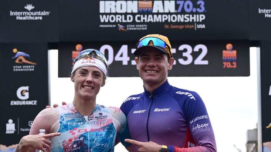 Lucy Charles-Barclay Gustav Iden 2021 IRONMAN 70.3 World Championship
