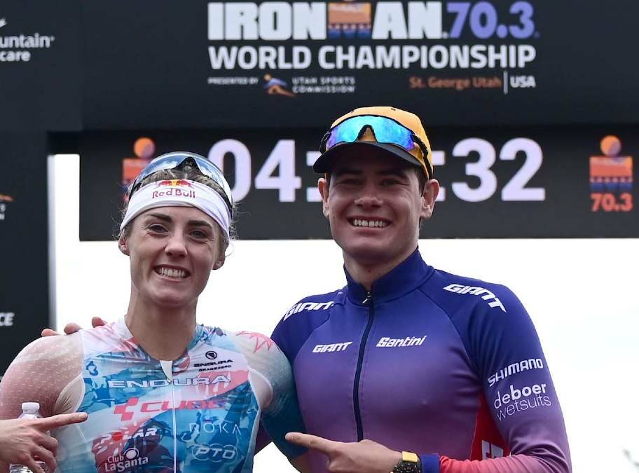 Lucy Charles-Barclay Gustav Iden 2021 IRONMAN 70.3 World Championship