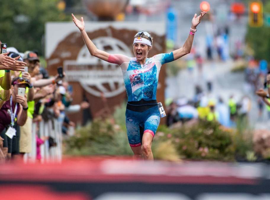 Lucy Charles-Barclay IRONMAN 70.3 World Championship 2021 Happy