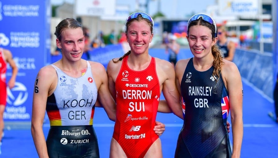 European Triathlon Championships 2021 Valencia / Julie Derron / Sian Rainsley / Annika Koch