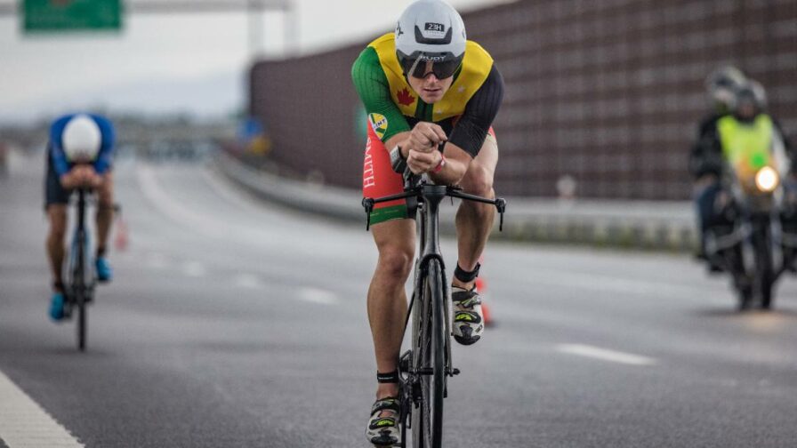 Kyle Smith in action for Team Internationals during the 2021 Collins Cup in Samorin.