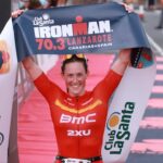 Kat Matthews IRONMAN 70.3 Lanzarote 2022 finish