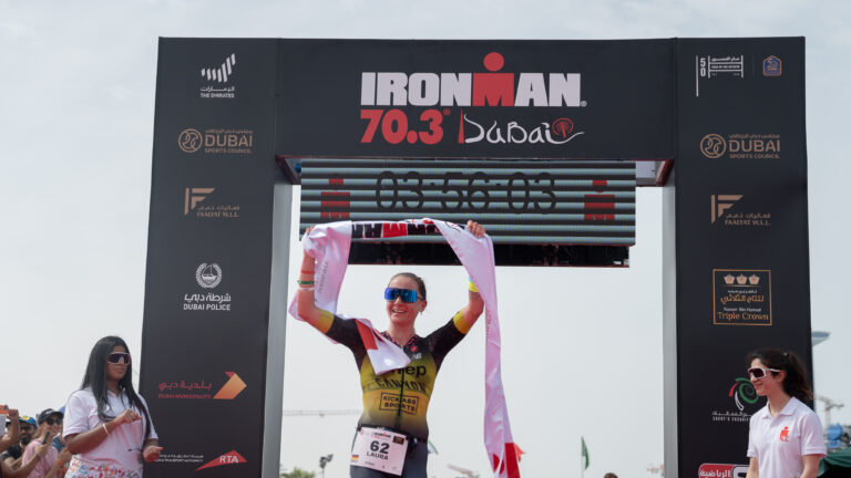 Laura Philipp wins IRONMAN 70.3 Dubai 2022