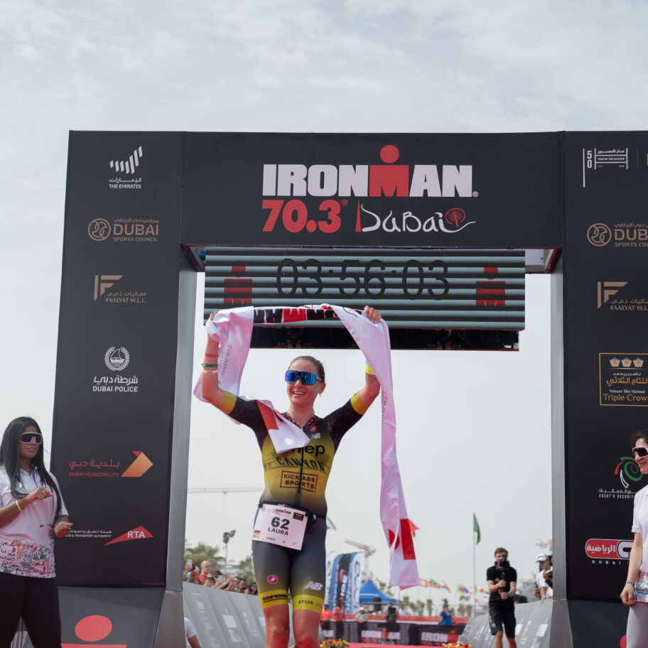 Laura Philipp wins IRONMAN 70.3 Dubai 2022