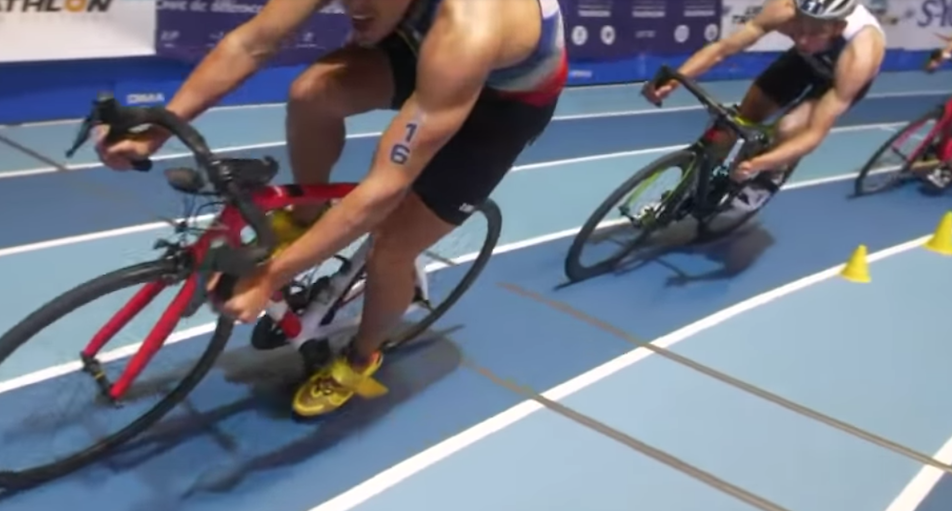 Liévin Triathlon Indoor Festival cycling