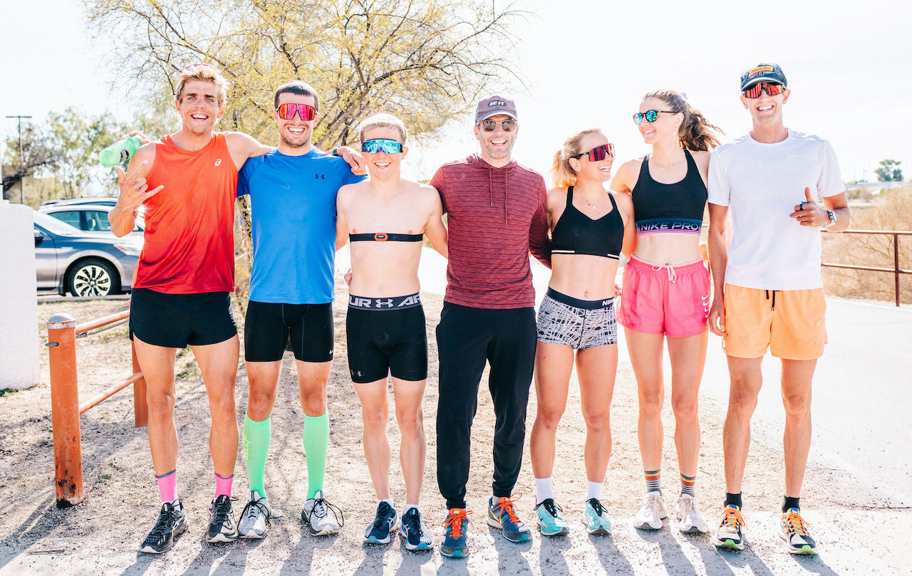 Dan Dixon, Sam Long and Tucson crowd 5k run TT