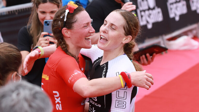 Kat Matthews and Jess Learmonth IRONMAN 70.3 Lanzarote 2022