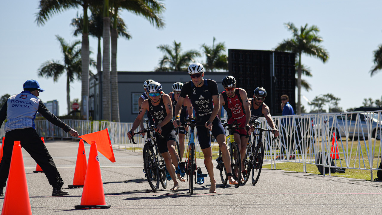 Americas Triathlon Cup Sarasota-Brandenton 2022 - Bike dismount (men)