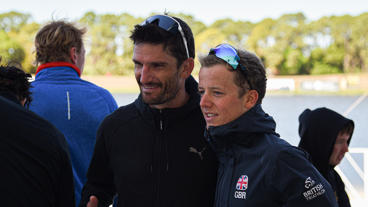 Americas Triathlon Cup Sarasota-Brandenton 2022 - Richard Murray finish (Photo Credit: Theo Battin / @bettinphotography)