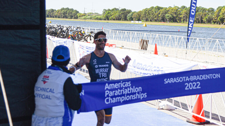 Americas Triathlon Cup Sarasota-Brandenton 2022 - Richard Murray finish