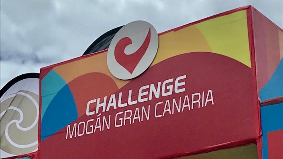 Challenge Mogan Gran Canaria finish line arch