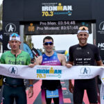 IRONMAN 70.3 Oceanside 2022: Men's podium - Jackson Laundry, Lionel Sanders, Rudy Von Berg