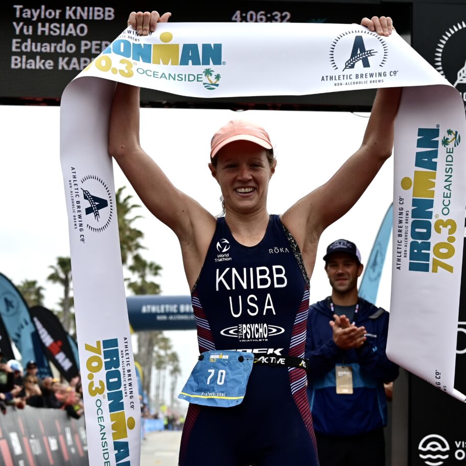 IRONMAN 70.3 Oceanside 2022: Taylor Knibb winning