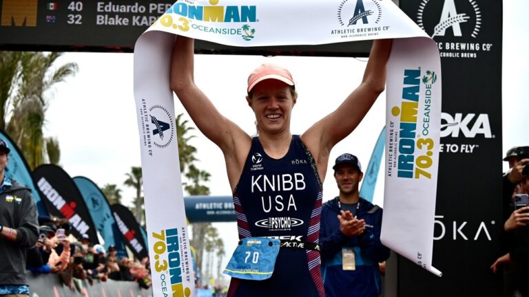 IRONMAN 70.3 Oceanside 2022: Taylor Knibb winning