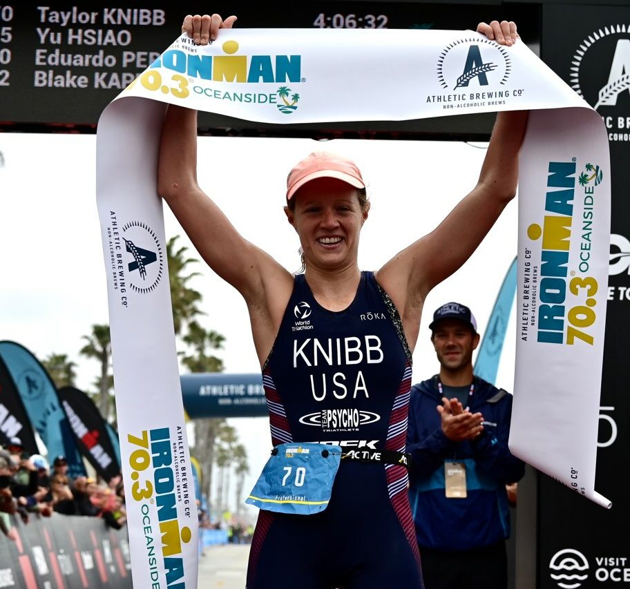 IRONMAN 70.3 Oceanside 2022: Taylor Knibb winning