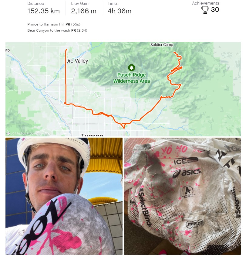 Sam Long Strava photos