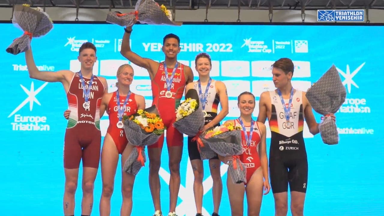 Europe Triathlon Cup Yenişehir 2022 - podium