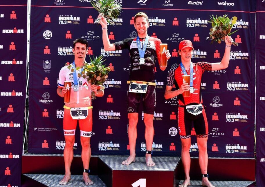 IRONMAN 70.3 Mallorca 2022 Pro Men podium