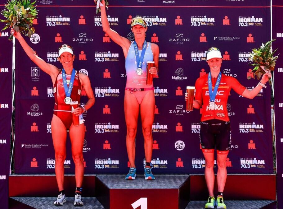 IRONMAN 70.3 Mallorca 2022 Pro Women podium