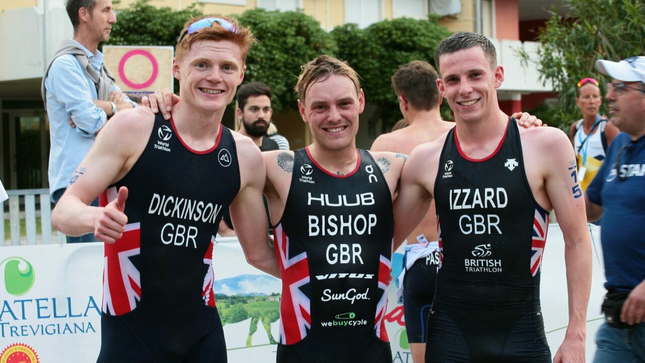 Tom Bishop, Sam Dickinson, Barclay Izzard - Europe Triathlon Cup Caorle 2022