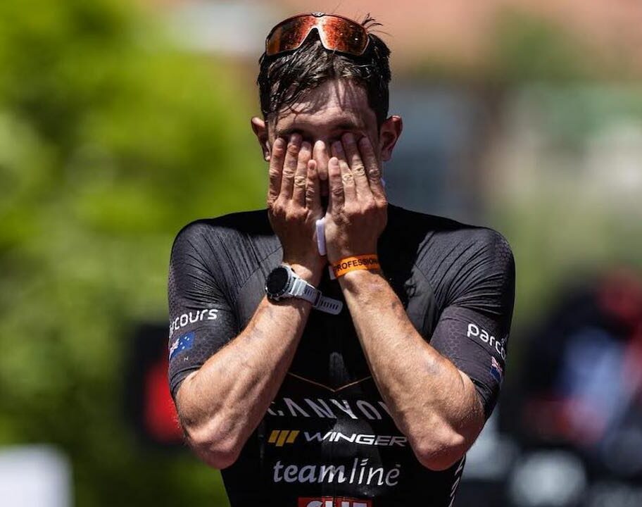 Kyle Smith 2021 IRONMAN World Championship St George run finish