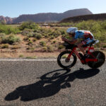 ST GEORGE, UTAH - MAY 07: Matthew Hanson / Matt Hanson of the United States competes in the bike portion during the 2021 IRONMAN World Championship on May 07, 2022 in St George, Utah. (Photo by Tom Pennington/Getty Images for IRONMAN)