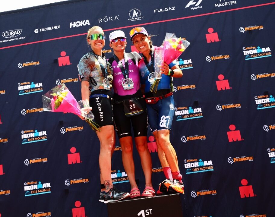 Moench Annett Fillnow Des Moines podium photo credit Archi Trujillo IRONMAN