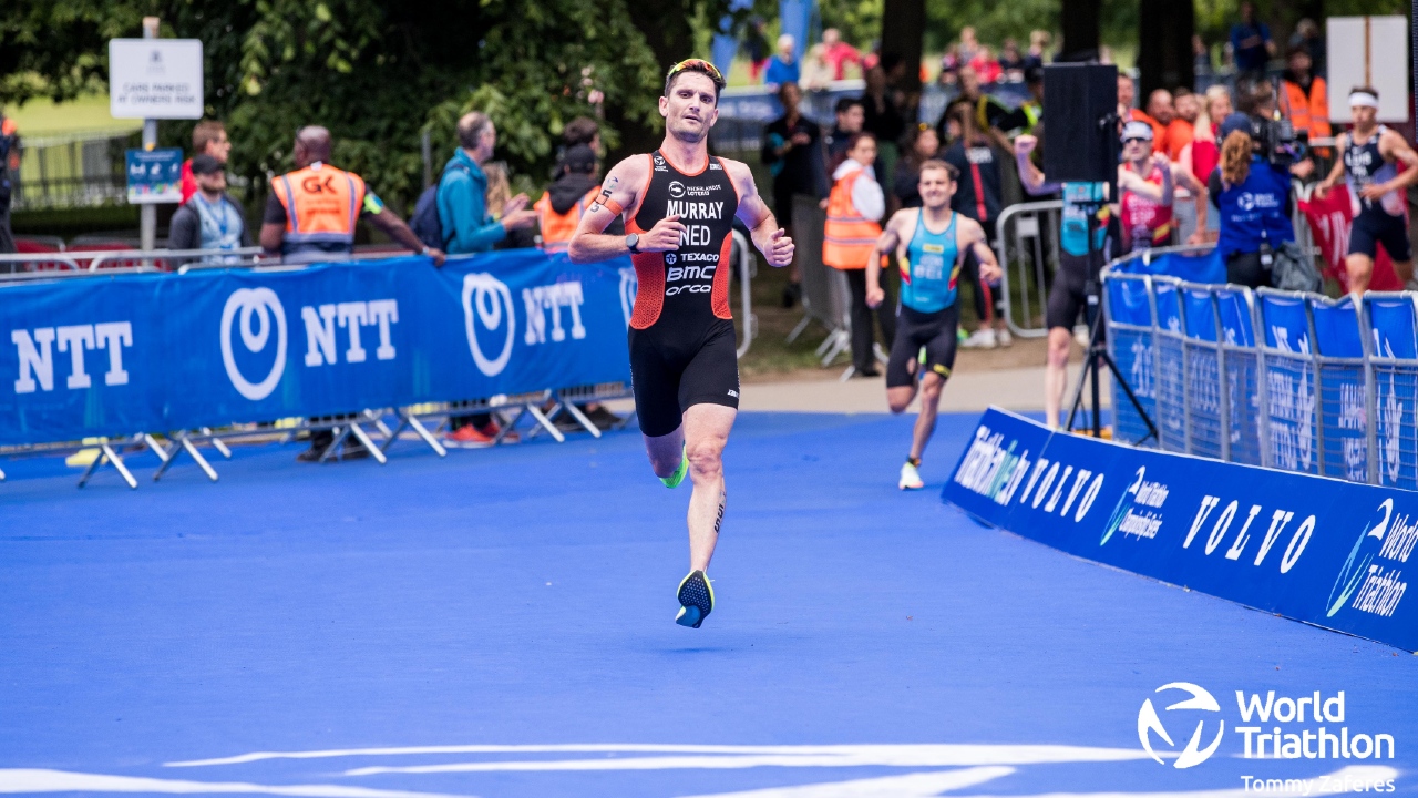 Richard Murray racing for the Netherlands photo credit Tommy Zaferes and World Triathlon