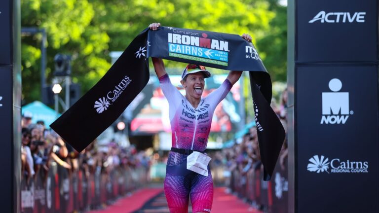 Sarah Crowley wins IRONMAN Cairns photo Korupt Vision]