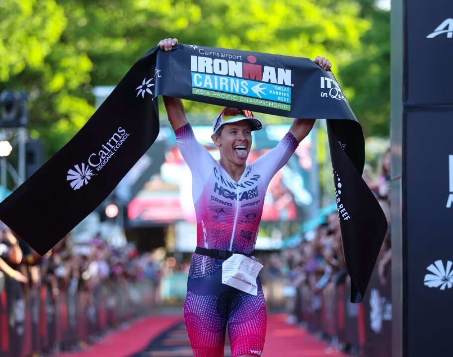 Sarah Crowley wins IRONMAN Cairns photo Korupt Vision]