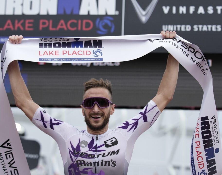 Cody Beals wins IRONMAN Lake Placid 2022 Photo credit Patrick McDermott / Getty Images for IRONMAN