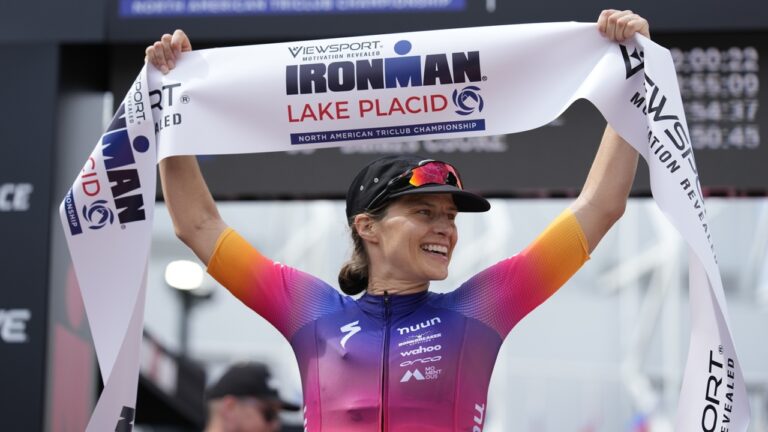 Sarah True IRONMAN Lake Placid 2022 photo credit Patrick McDermott Getty Images for IRONMAN