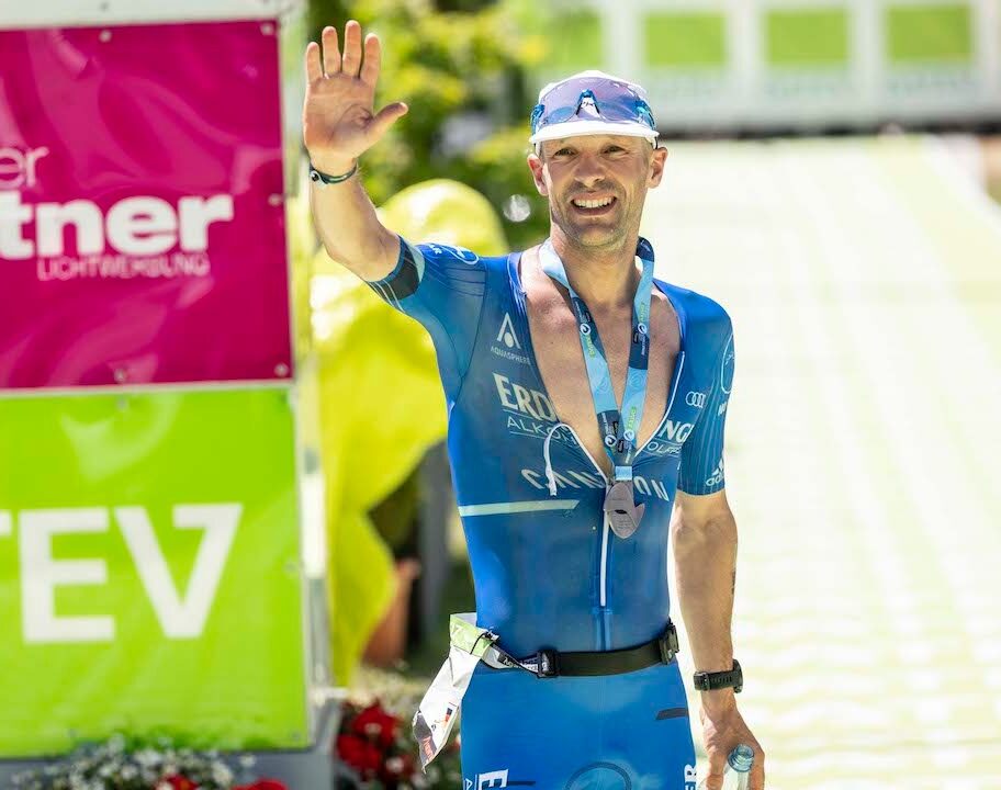 DATEV Challenge Roth 2022 - Patrick Lange finish line