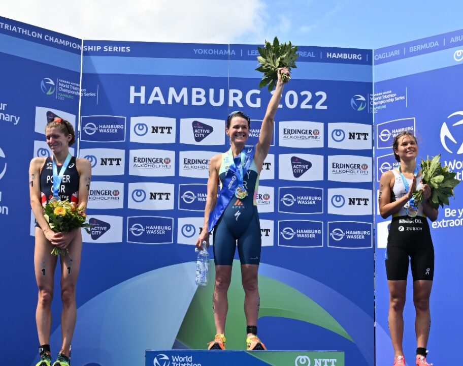 Flora Duffy tops podium at WTCS Hamburg 2022 photo credit World Triathlon