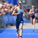 Flora Duffy run finish at WTCS Hamburg 2022 Photo credit World Triathlon]