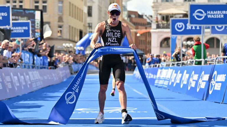 Hayden Wilde finish World Triathlon Championship Series Hamburg 2022