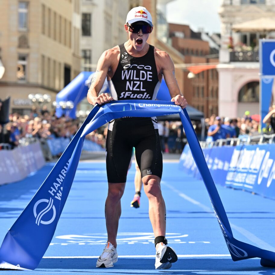 Hayden Wilde finish World Triathlon Championship Series Hamburg 2022