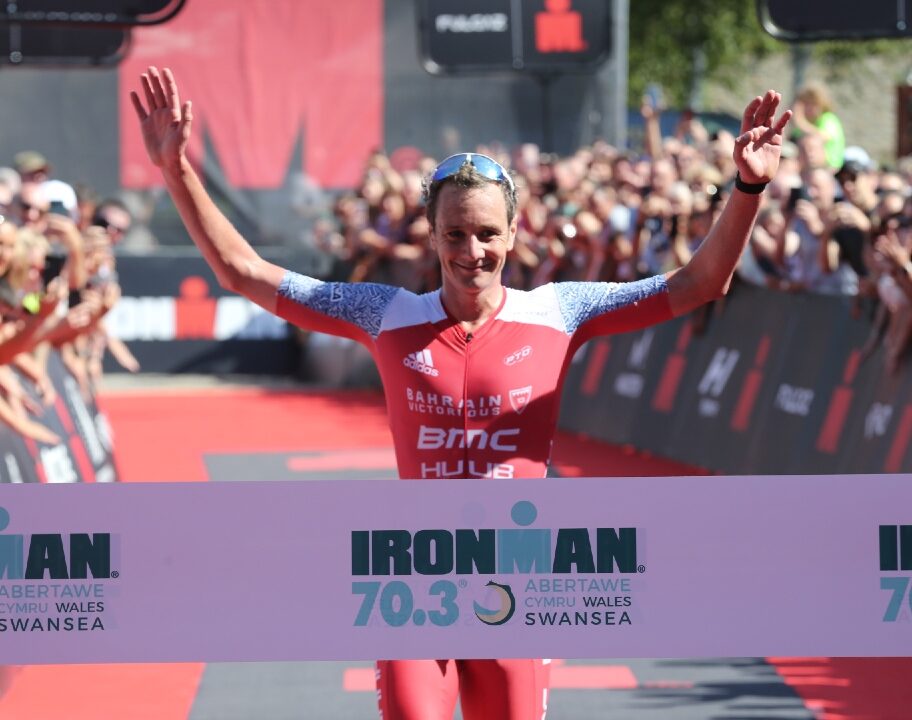 Alistair Brownlee wins Ironman 70.3 Swansea photo credit IRONMAN