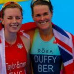 Georgia Taylor Brown Flora Duffy Commonwealths respect photo credit Ben Lumley World Triathlon