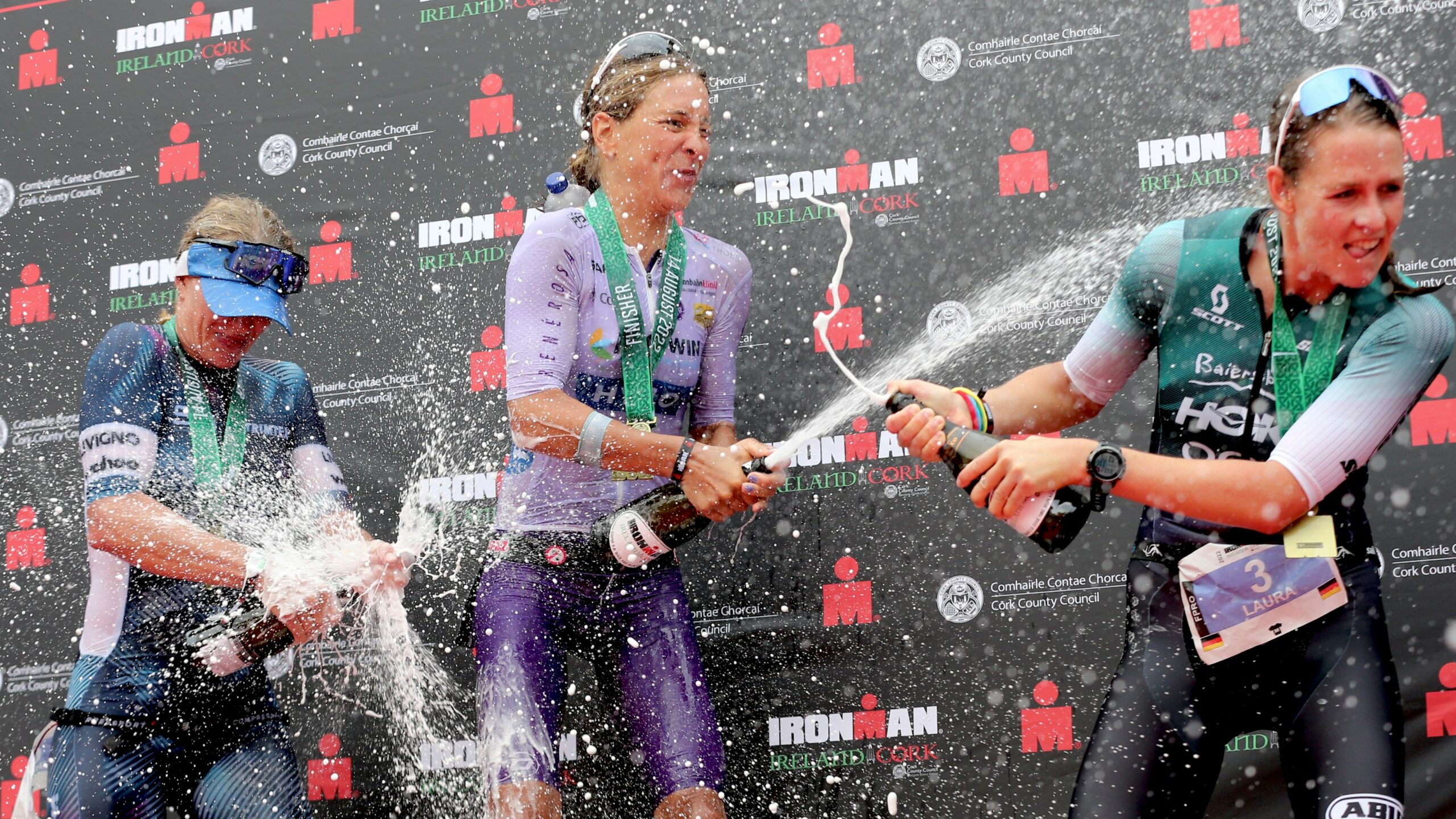 IRONMAN Irlanda, Cork 2022 - Svenja Thoes, Simone Mitchell, Laura Zimmerman